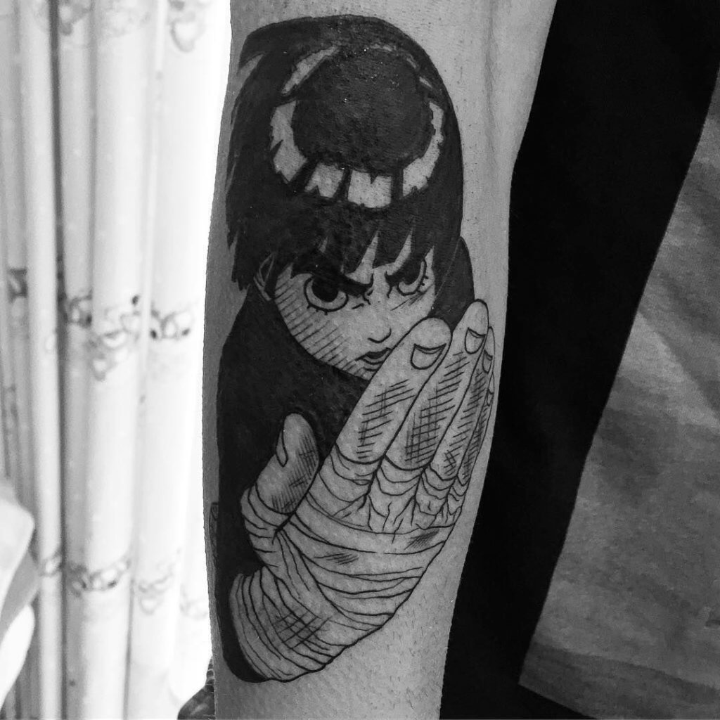 Tattoo uploaded by Jussy Z  Rock lee bushy brow  Tattoodo