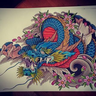 Japanese Dragon Tattoo