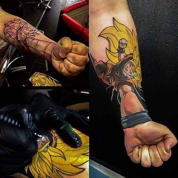 Dragon Ball Z Tattoos The Ultimate Manga Anime Tattooli Com