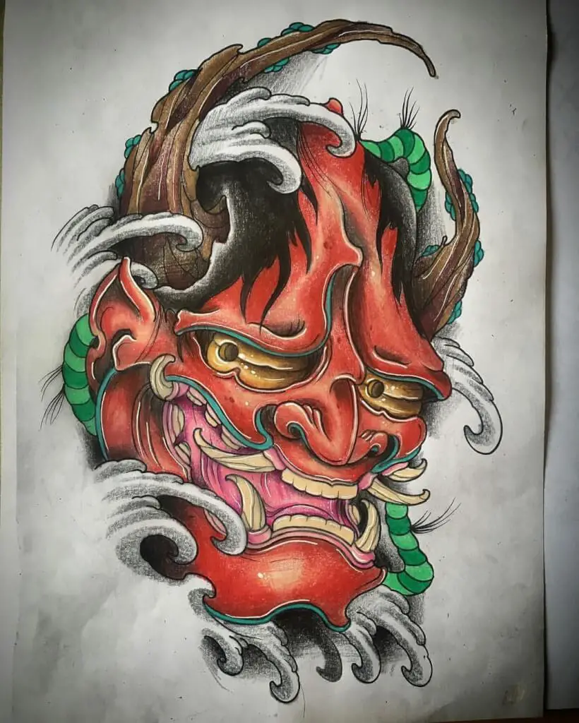 Things to Know About the Oni Mask Tattoo: Japanese Tattoos Meanings ...