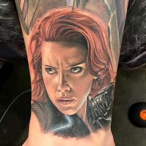 Black Widow avengers tattoo