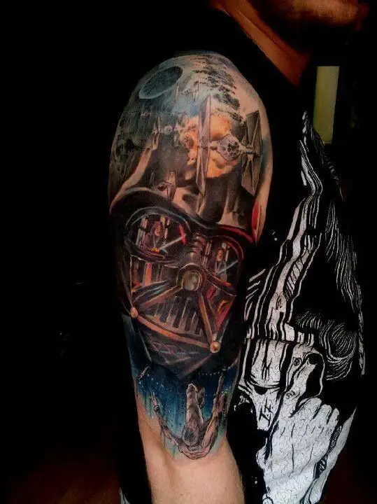 SLEEVE star wars tattoo for men