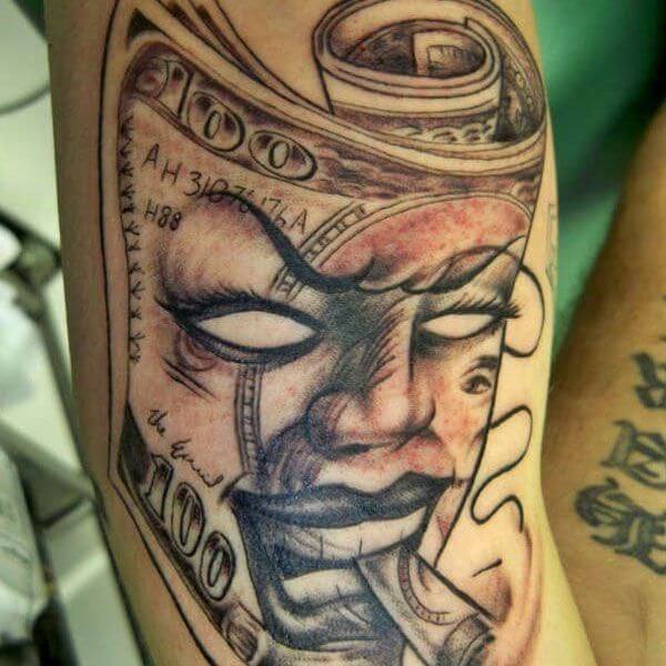 mask tattoo
