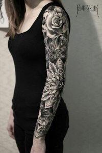 full sleeve tattoo for women