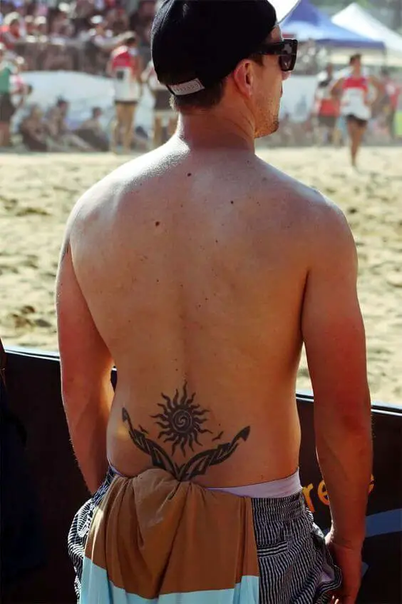 lower back tattoos for men