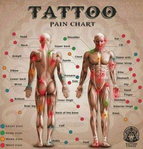 tattoo pain map