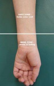 wrist tattoo safe zone