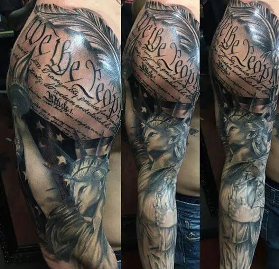 American Flag tattoo design