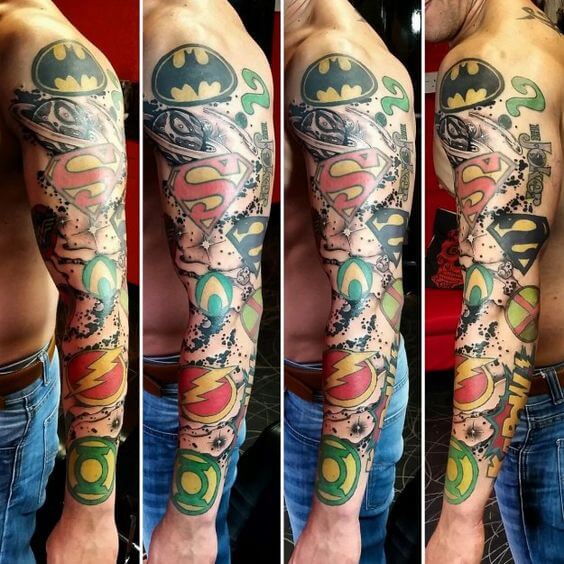 DC comics tattoos