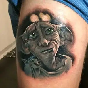 Dobby’s portrait tattoo