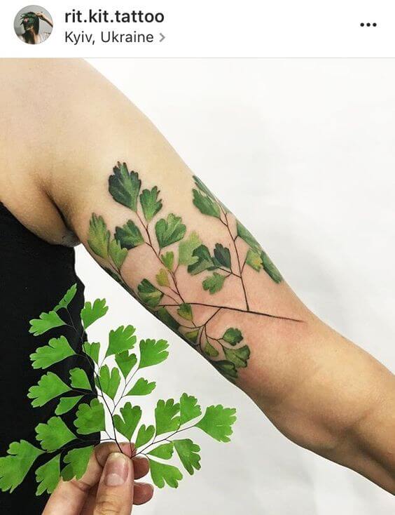 Nature inspired tattoo