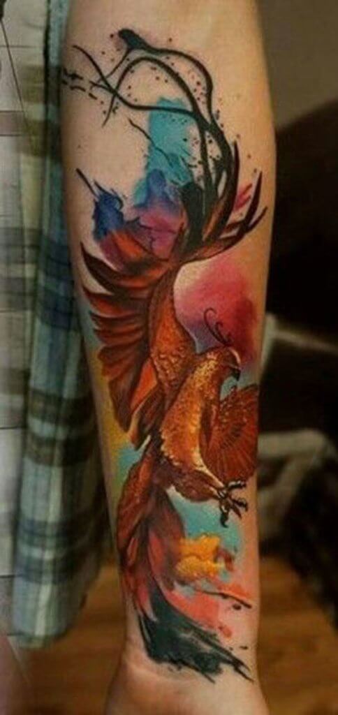 Phoenix tattoo for men