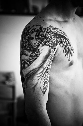 The Guardian angel tattoo