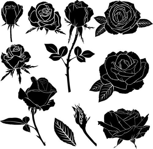 black roses tattoos