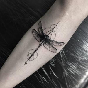 Many 3D Dragonflies Tattoo Idea