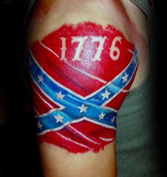 flag tattoo for men