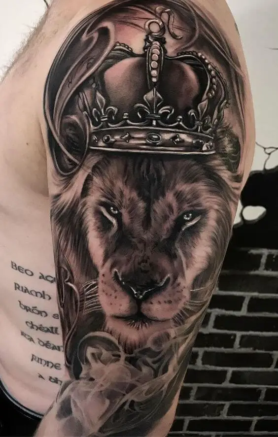 lion tattoo for men sleeve