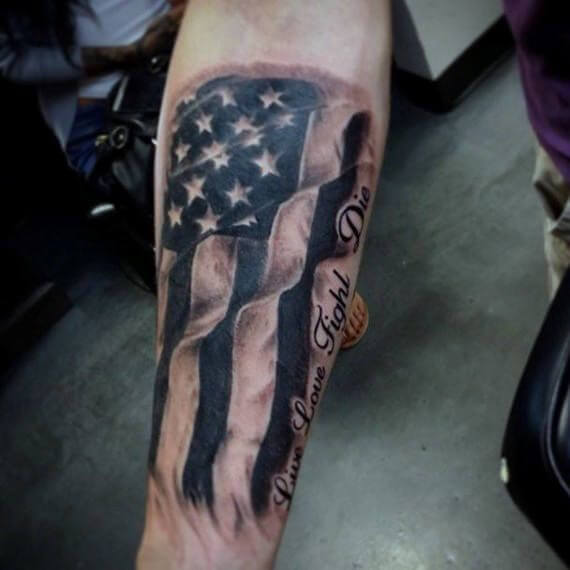 20 Of The Best American Flag Tattoos For Men in 2023  FashionBeans