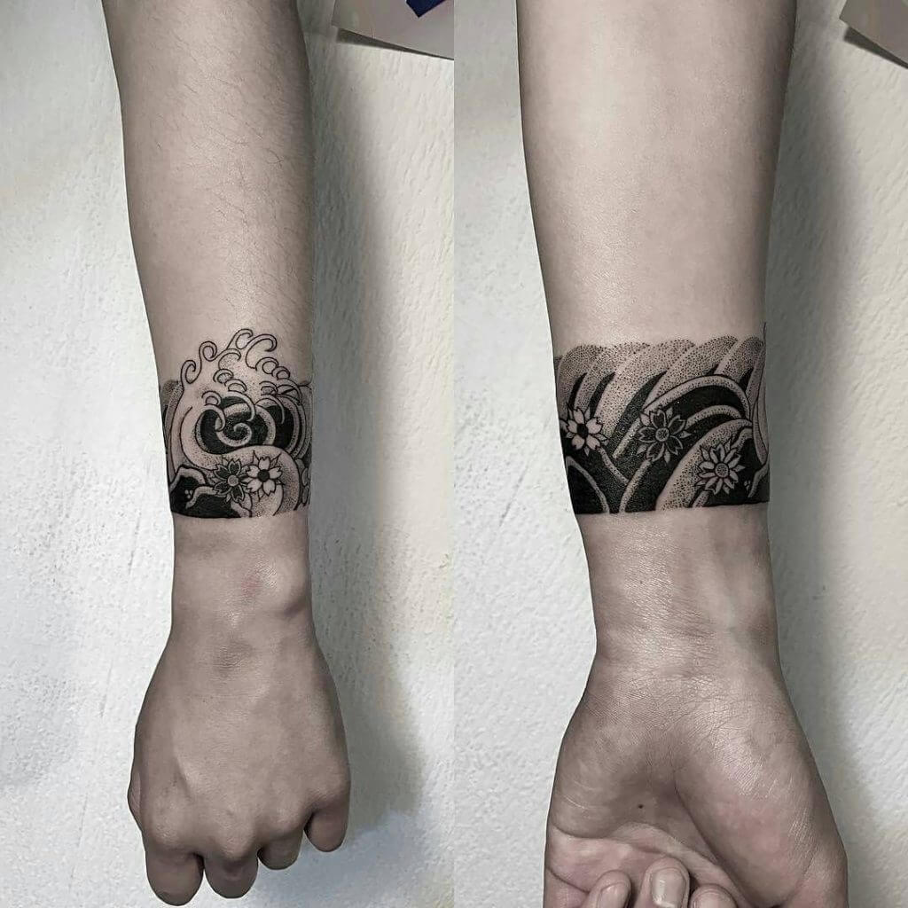 Smoke armband tattoo