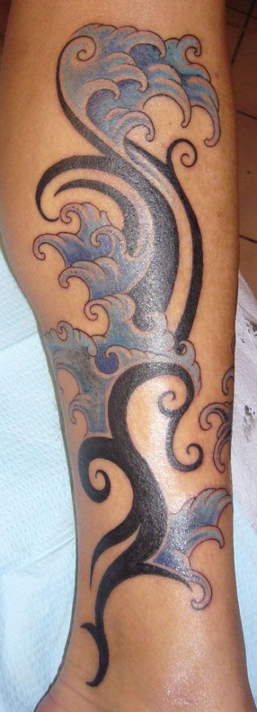 Tribal water tattoo
