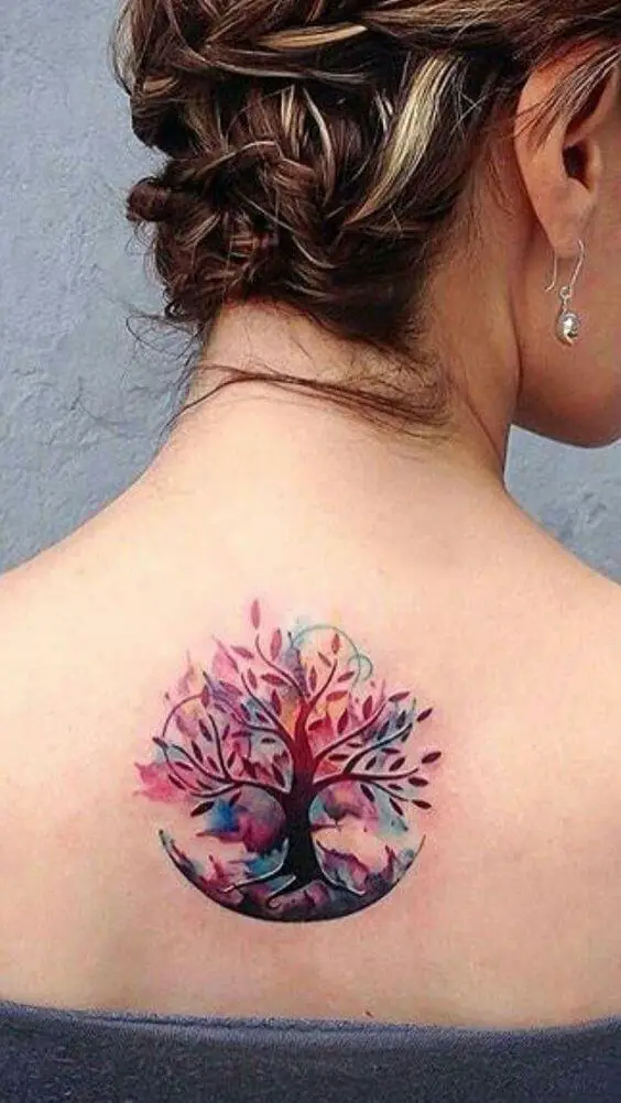 color tattoo for women