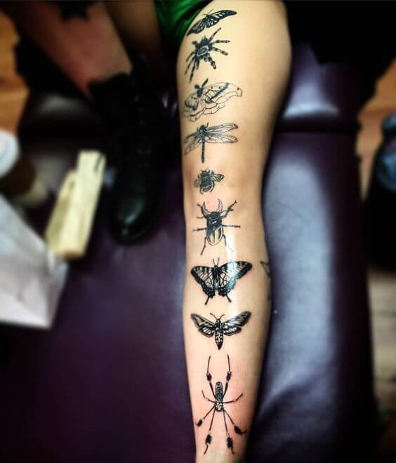 insects tattoo idea
