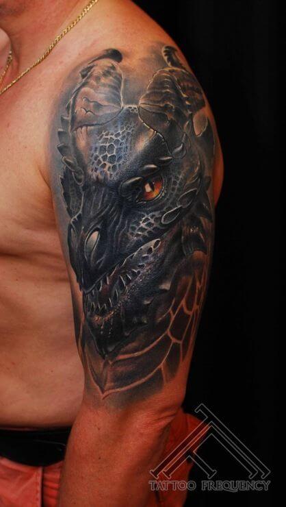3d japonesse dragon tattoo
