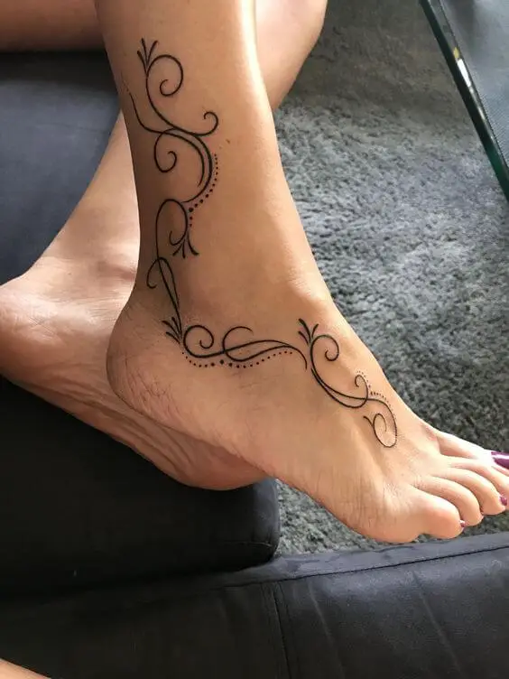 ankle tattoo