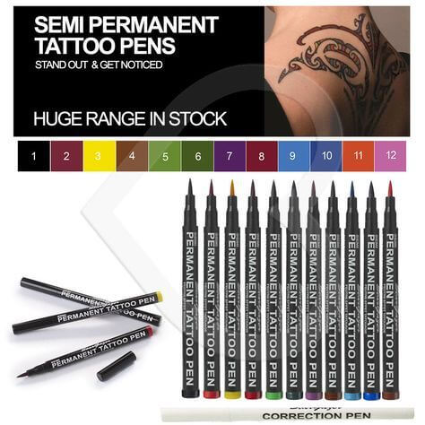 Semi Permanent Temporary Body Art Tattoo Pen