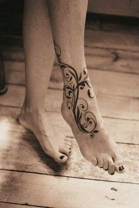 ankle tatt design