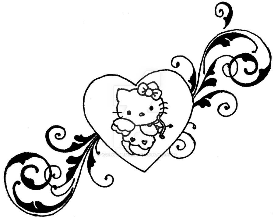 25 Pretty Hello Kitty Bow Tattoo Designs Slodive