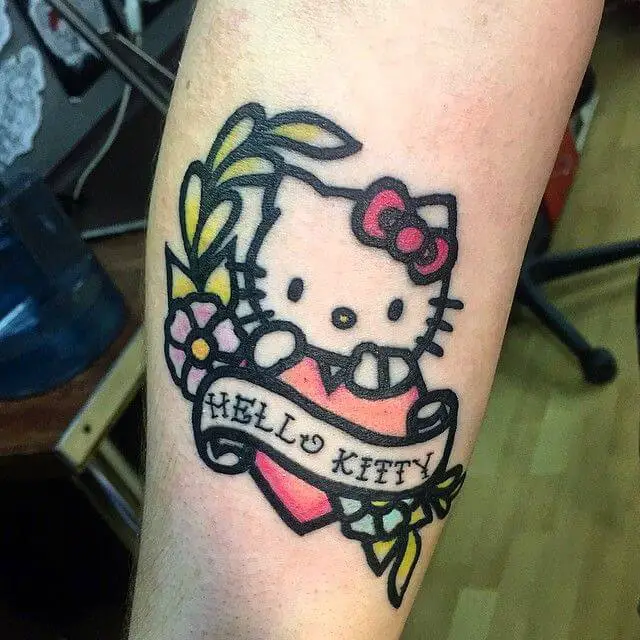 Hello Kitty Tattoos History Meanings and Designs