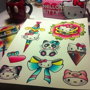 hello kitty tattoo ideas