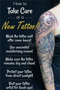 How to Take Care of Your New Tattoo - Tattooli.com