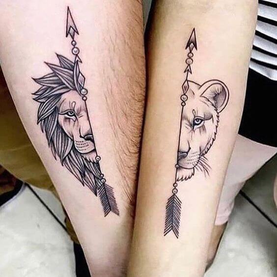 46 Cute Deer Couple Tattoos Ideas