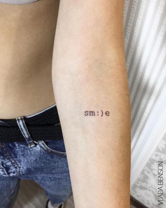 smile tattoo idea