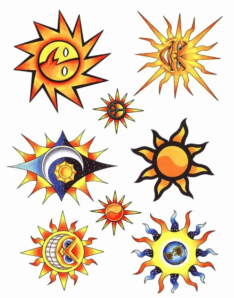 Top 67 Best Simple Sun Tattoo Ideas  2021 Inspiration Guide