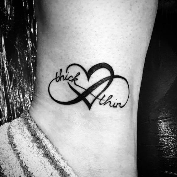 Heart infinity tattoo
