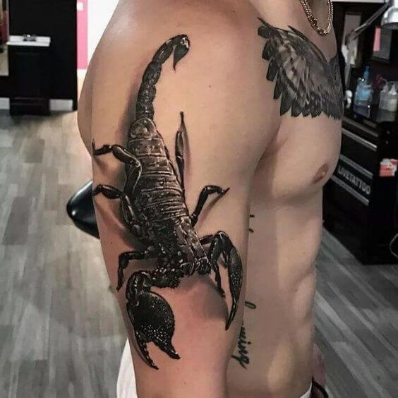 3D scorpion tattoo