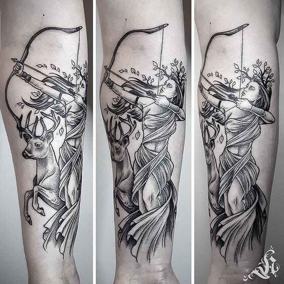 Artemis tattoo