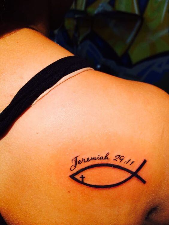 Christian fish tattoo