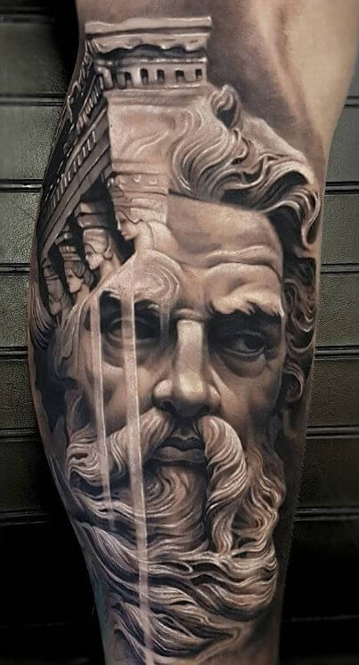 Futurist Zeus tattoo