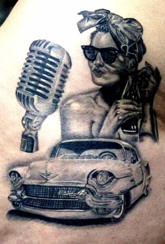 Hollywood pin up tattoo