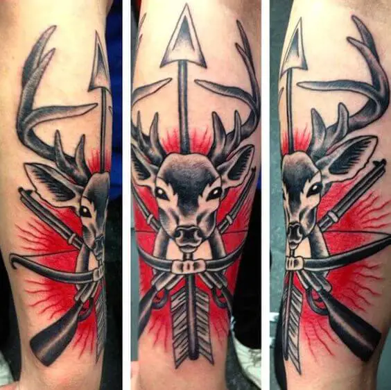 Hunting Arrow Tattoo