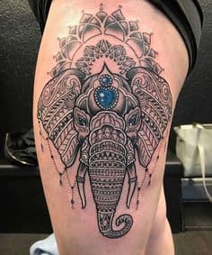Indian elephant tattoo