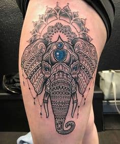 Tatouage d'éléphant indien