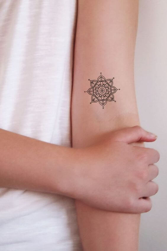 Mandala small tattoo
