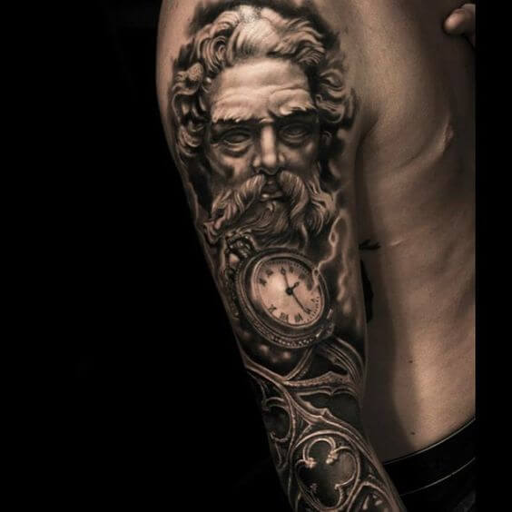 Realistic Cronos Tattoo