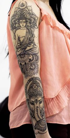 Sleeve Ganesha tetoválás