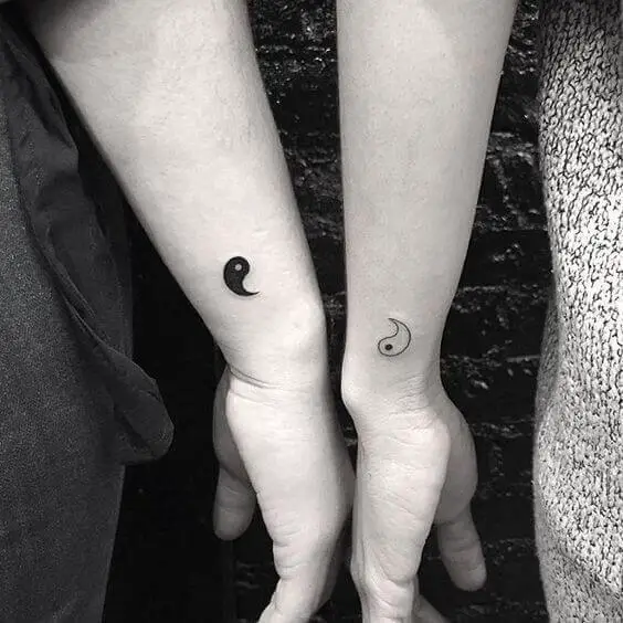 Yin yang tattoo